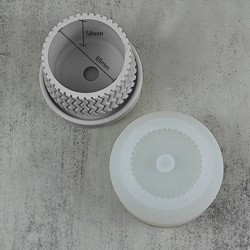 moules en silicone pour pots de fleurs en béton nordique et décoration intérieure - vue 6 sur 9