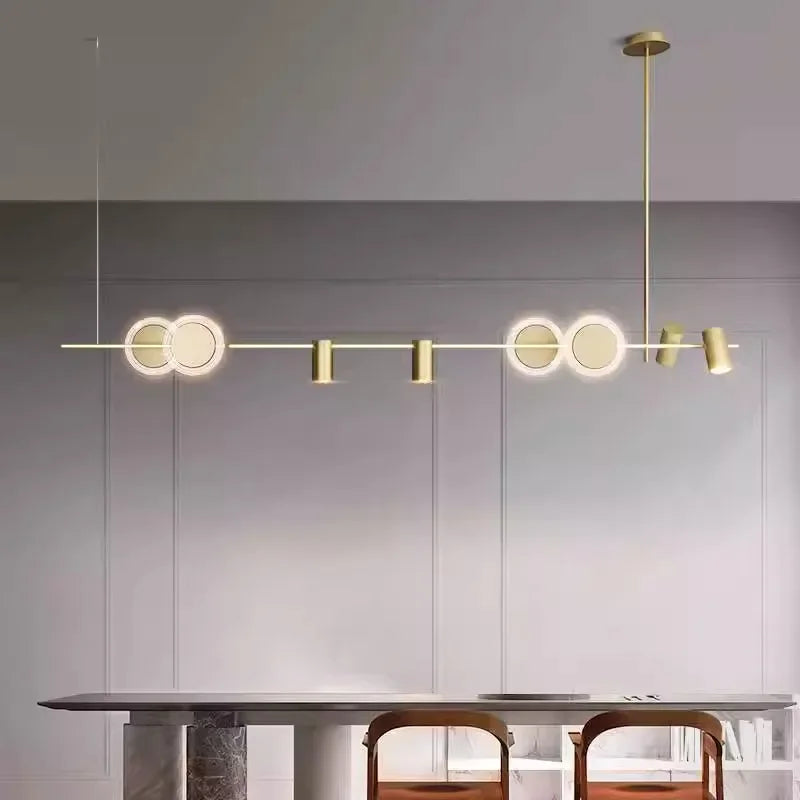 suspension à led nordic line design moderne pour décoration intérieure - vue 5 sur 7