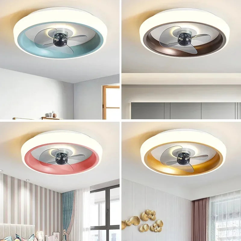 ventilateur silencieux avec lames invisibles et éclairage intégré - vue 5 sur 12