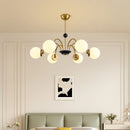 Moderner Kronleuchter Bauhaus Magic Bean französischer Creme-Luxus