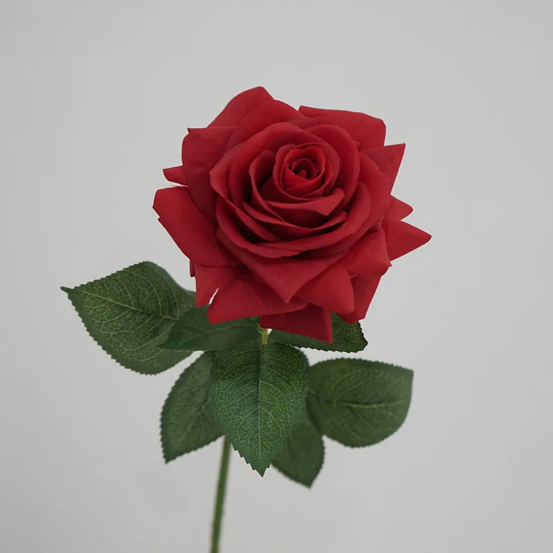 rose artificielle en latex pour décoration florale et mariage - vue 4 sur 6