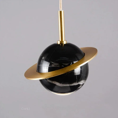 Suspension led marbre design moderne
