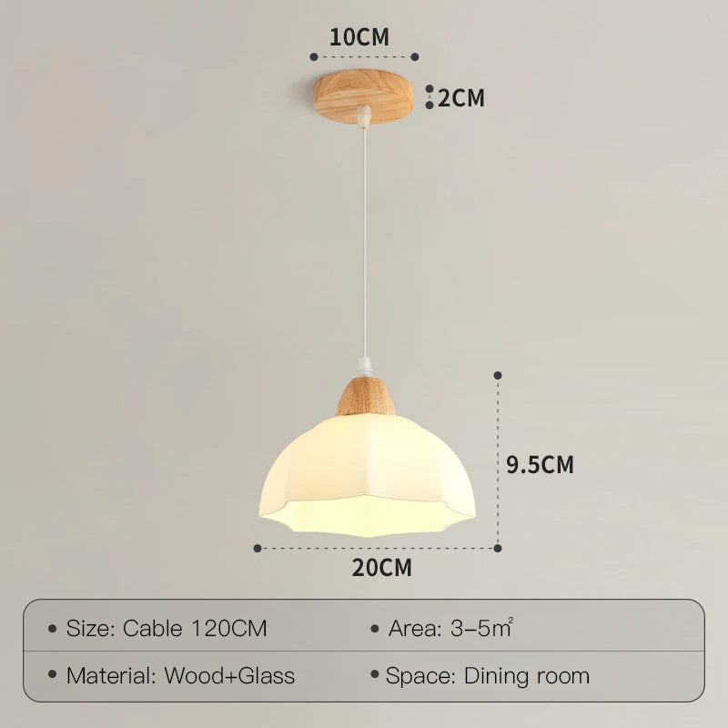 Moderne Pendelleuchte aus Holz für elegante Inneneinrichtung