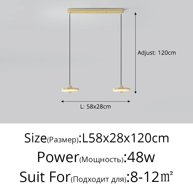 Moderne Pendelleuchte mit drei Köpfen und Augenschutz - vue 15 sur 15
