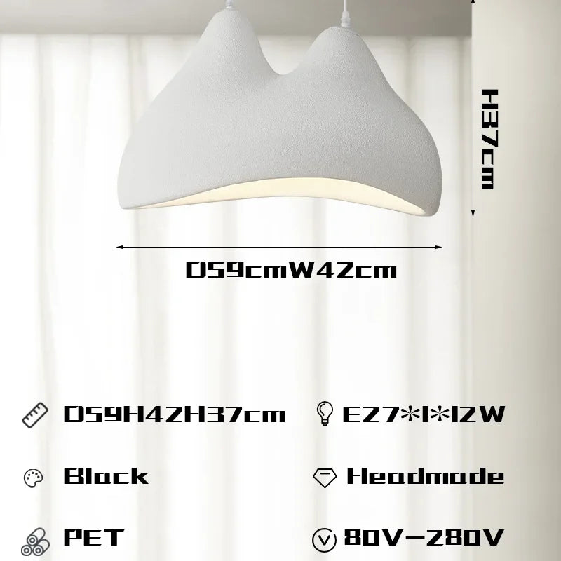 suspension nordique wabi sabi lampe minimaliste moderne pour décoration