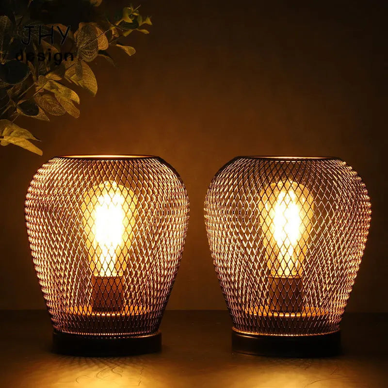 Lampe de Table à Cage en métal - vue 3 sur 9