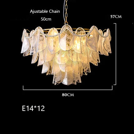lustre suspendu en verre design nuage créatif moderne - vue 16 sur 18