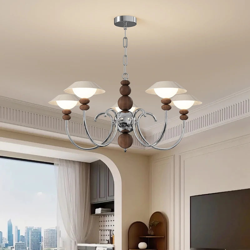 lustre rétro haut de gamme en coque d'oeuf américain style médiéval - vue 4 sur 8