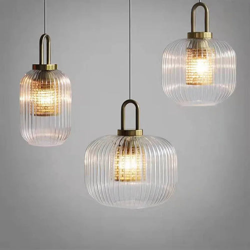 Moderne Pendelleuchte aus Glas für Café - vue 5 sur 16