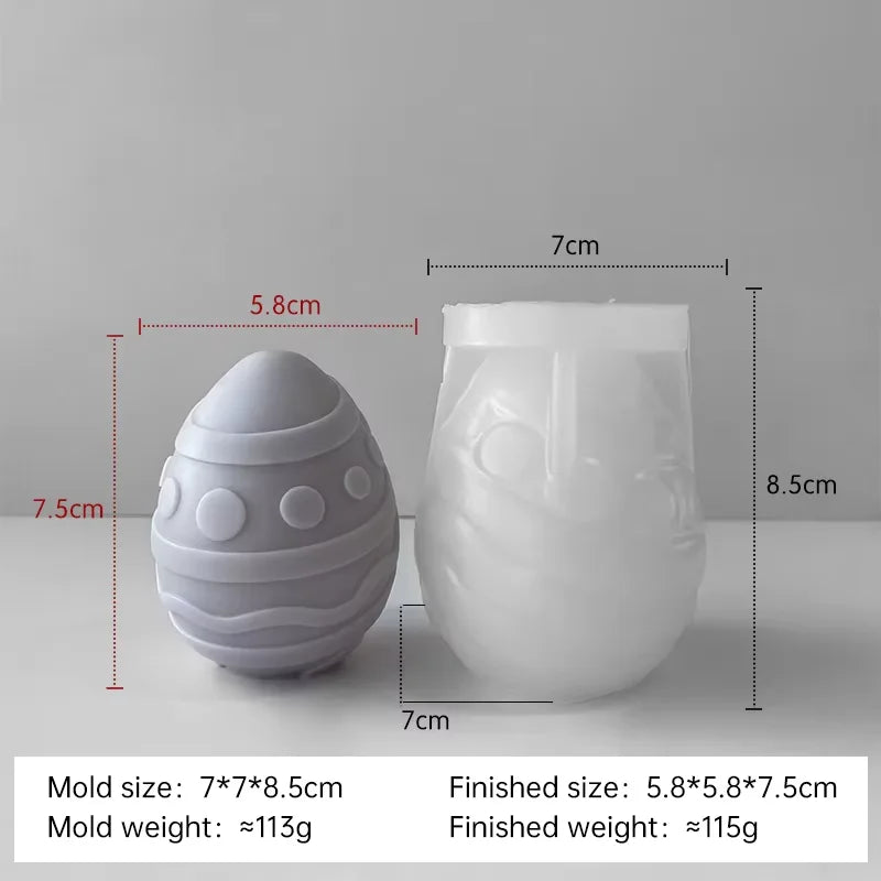 moule à bougie en silicone pour œufs de pâques à créer soi-même - vue 19 sur 21