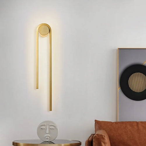 applique murale led en forme de u pour décoration nordique moderne - vue 7 sur 12