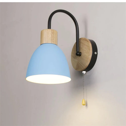 Moderne nordische Wandleuchte Macaron mit LED-Schalter für die Wohnungsdekoration - vue 17 sur 18