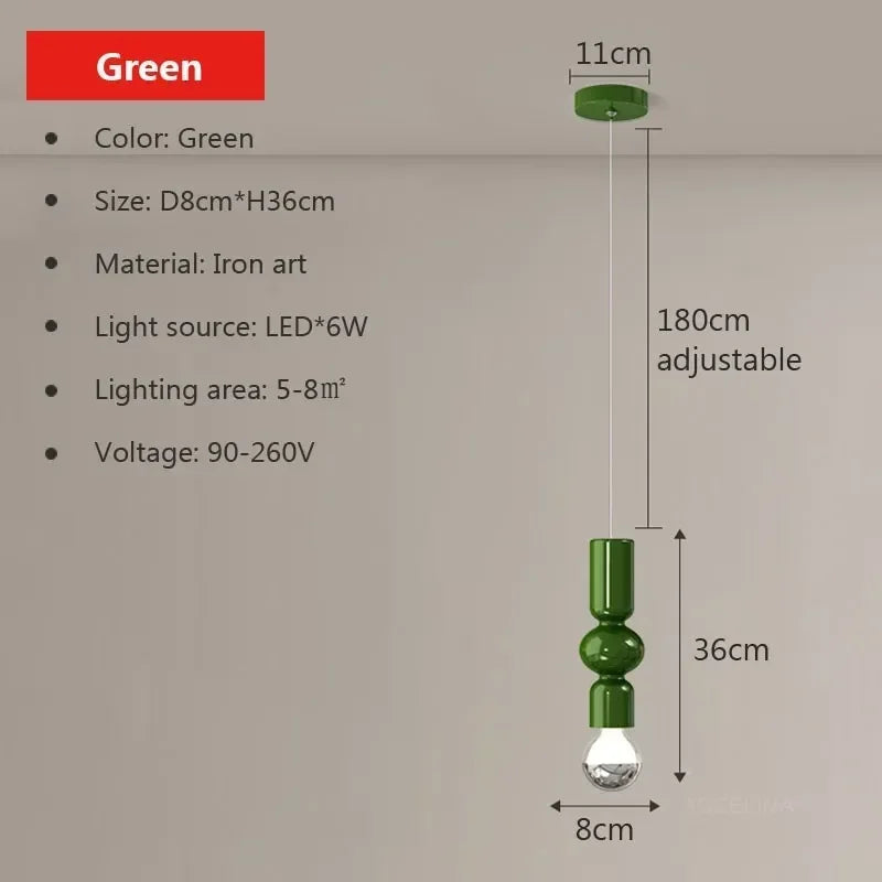 Minimalistische nordische LED-Pendelleuchte für elegantes Interieur