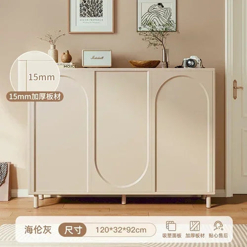 étagère à chaussures réglable moderne en bois pour rangement - vue 8 sur 10