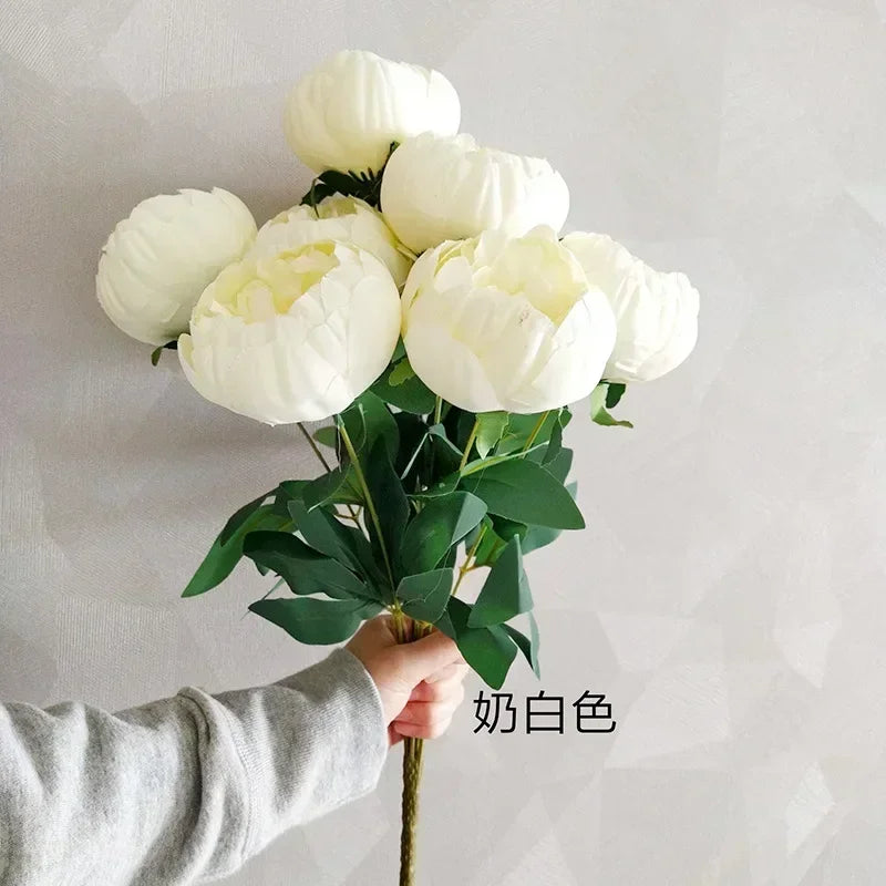 bouquets de pivoines artificielles pour décoration intérieure élégante - vue 11 sur 14