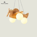 Kronleuchter aus Holz für das Kinderzimmer dekorative Pendelleuchte