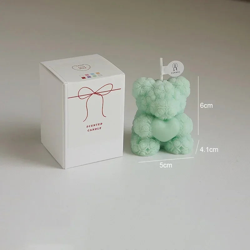 bougie ours en cire de soja parfumée pour détente - vue 8 sur 13