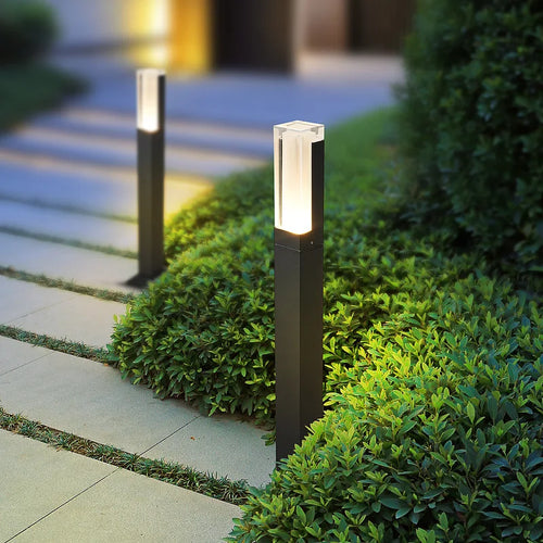 Wasserdichte LED-Außenleuchte aus Aluminium für den Garten - vue 2 sur 9