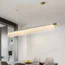 lustre linéaire moderne pour décoration intérieure et restaurant