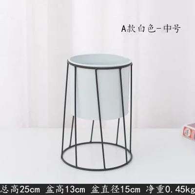 support de plante moderne en fer pour décoration intérieure et extérieure - vue 8 sur 18