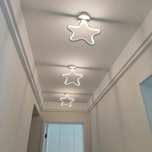 LED-Deckenleuchte modern Stern eingelassen Flur Wohnzimmer Eingang - vue 2 sur 12