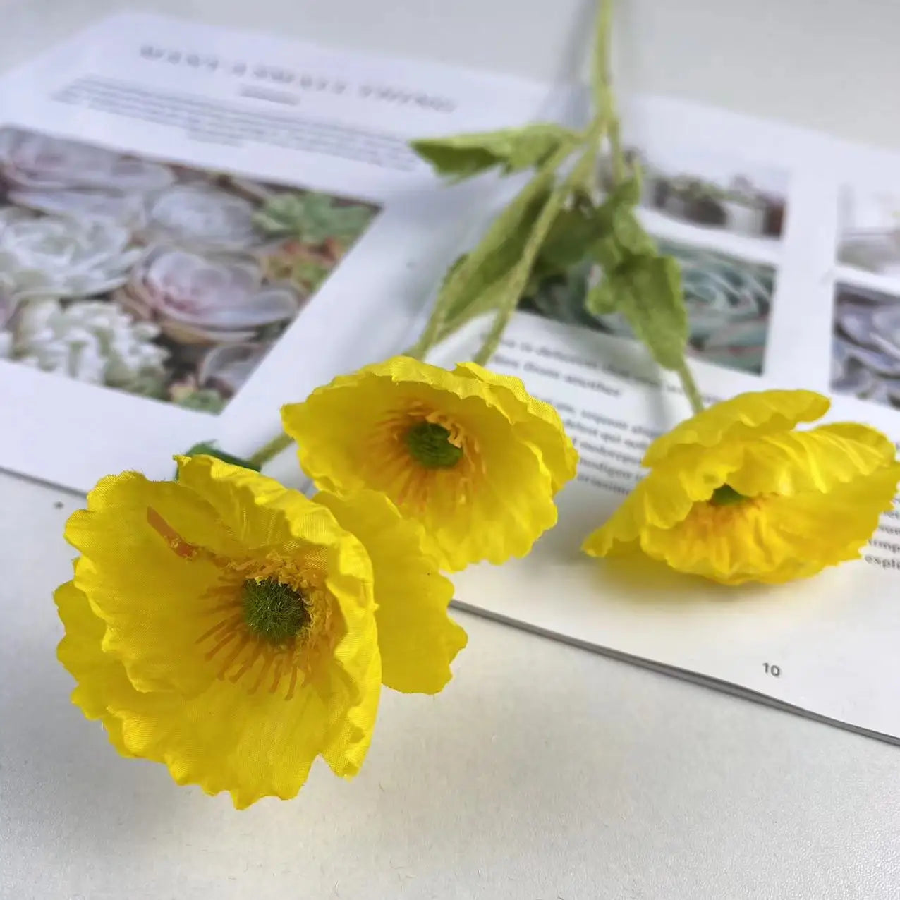 bouquet de fleurs artificielles en soie pour décorations diverses - vue 16 sur 19