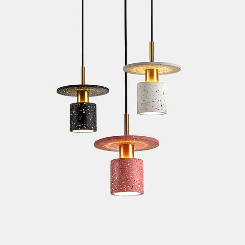Kreativer Terrazzo-Kronleuchter für Restaurant und minimalistische Boutique - vue 2 sur 9