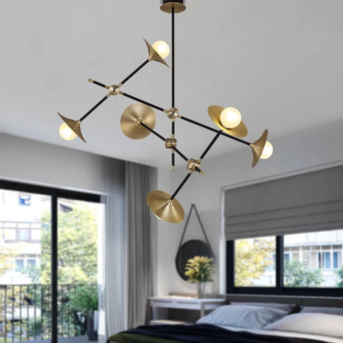 Nordischer Kronleuchter im minimalistischen Design für Restaurant und Hotel