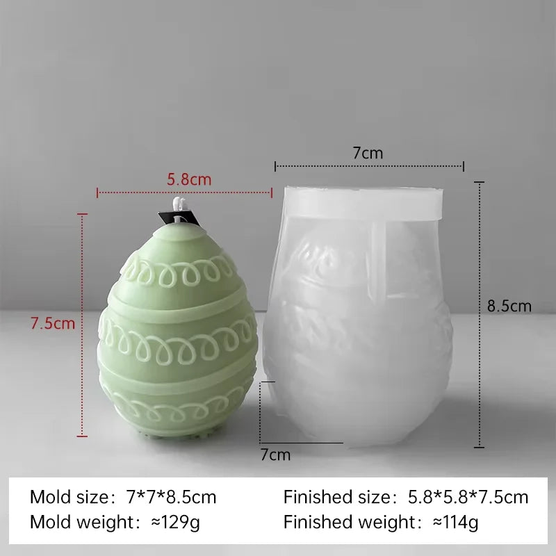 moule à bougie en silicone pour œufs de pâques à créer soi-même - vue 20 sur 21