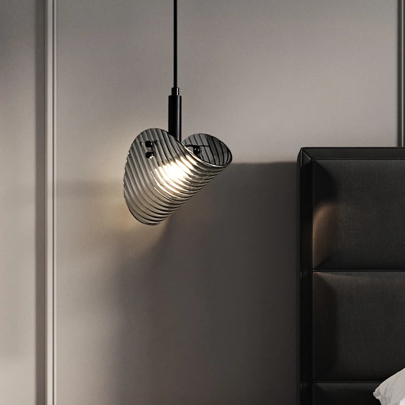 Suspension design enroulée à LED - vue 3 sur 6