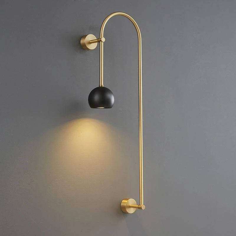 Wandleuchte aus Kupfer im italienischen Stil für ein elegantes Interieur - vue 3 sur 8