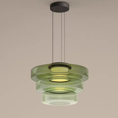 suspension design en verre série levels pour décoration moderne