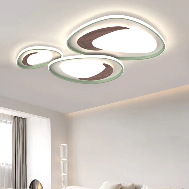 lustre nordique en bois pour éclairage intérieur lampara techo - vue 3 sur 14