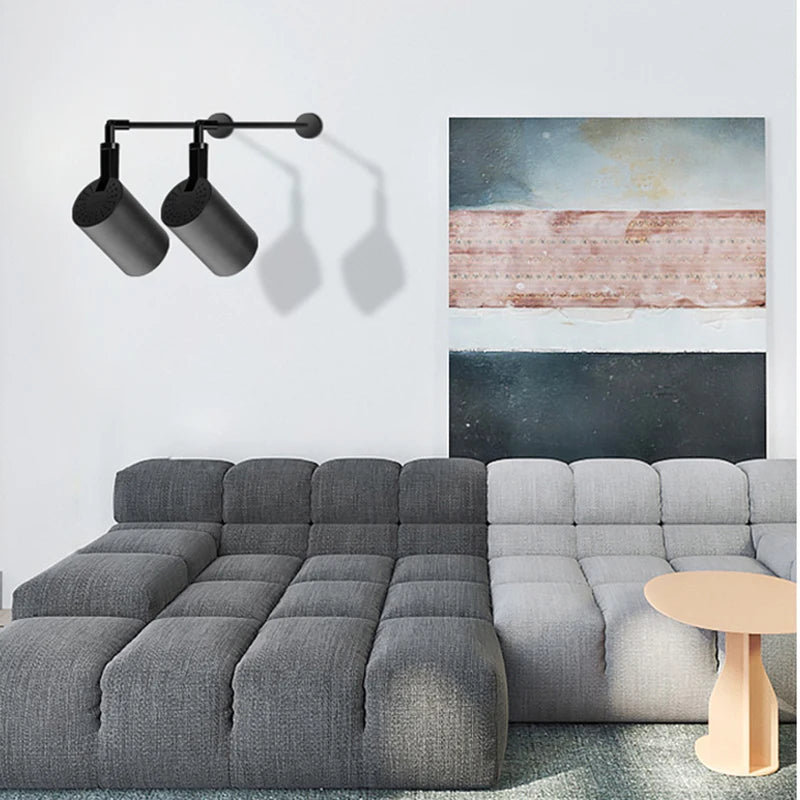 Moderne LED-Wandleuchte mit langem Teleskoparm - vue 4 sur 11