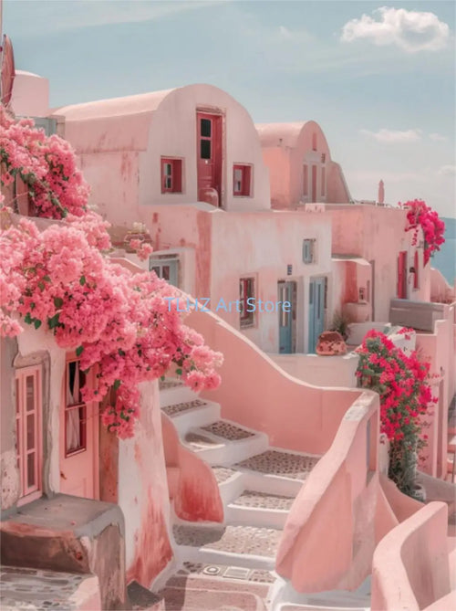 affiches modernes de paysage de voyage en grèce