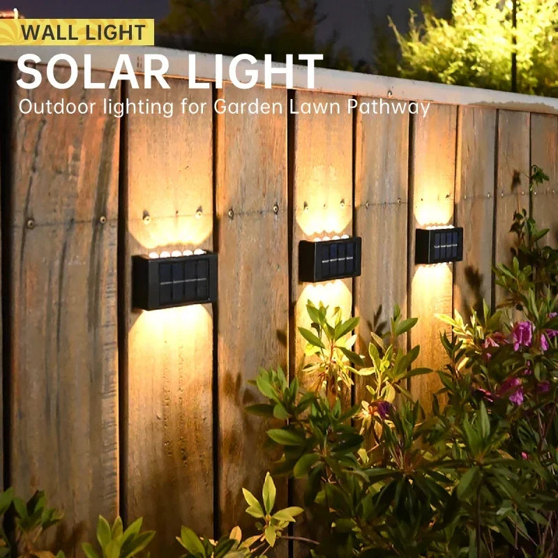 applique murale solaire à led éclairage extérieur étanche décoratif