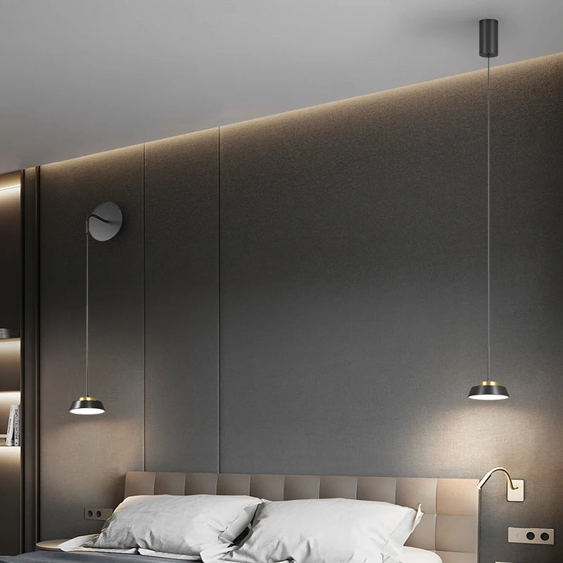suspension moderne minimaliste en luxe noir design élégant - vue 3 sur 18