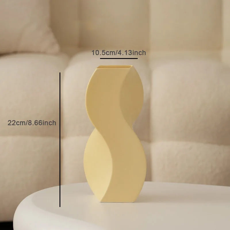 vase en céramique nordique pour décoration et arrangements floraux - vue 11 sur 11