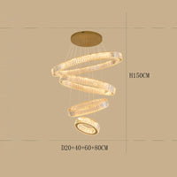 Lustre en cristal de décoration de maison moderne