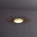 lustre suspendu design fleuri éclairage LED variable pour intérieur