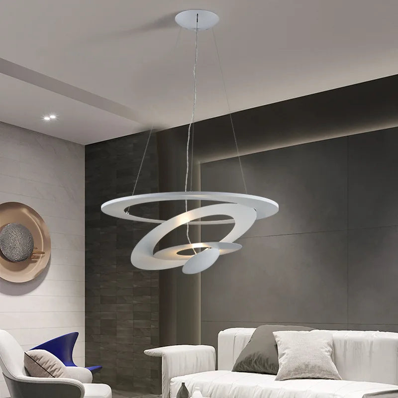 suspension design en métal pour un éclairage moderne - vue 3 sur 6