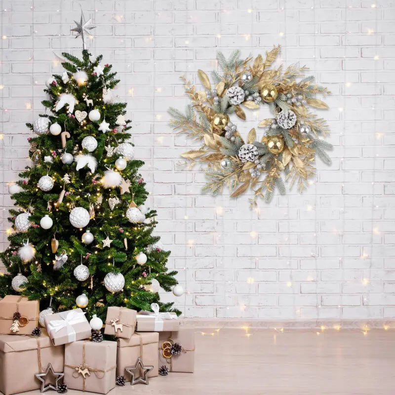 guirlande artificielle en rotin pour décorations de Noël et du Nouvel An - vue 6 sur 11