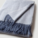 plaid laine douce rayures twill pompons voyage maison