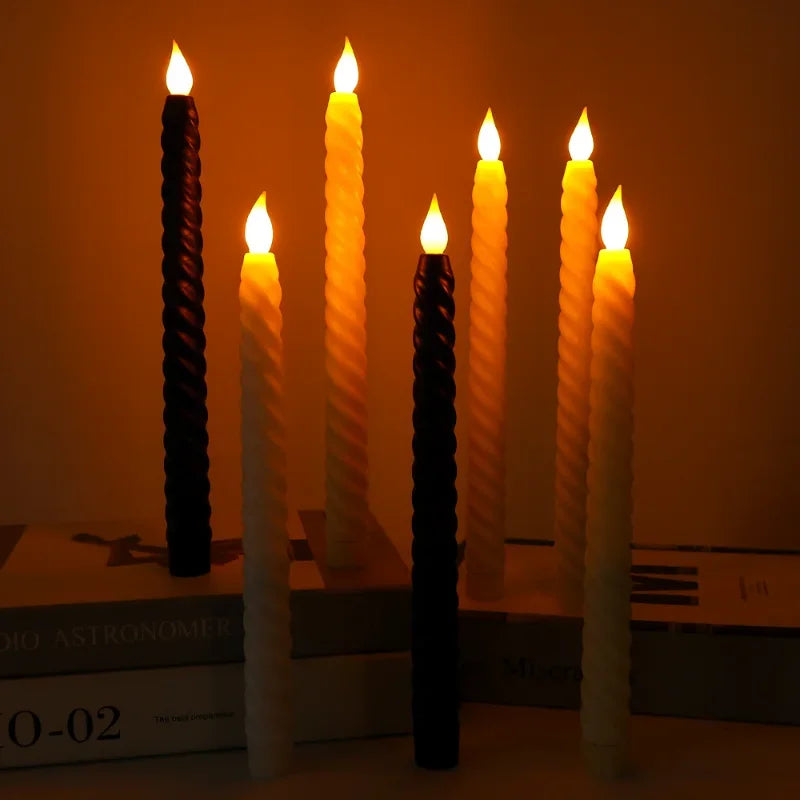 bougies led clignotantes sans flamme pour décorations festives - vue 4 sur 16