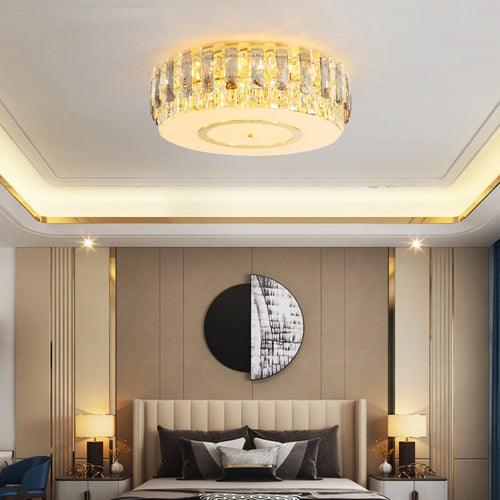 Dimmbarer LED-Deckenleuchte aus Kristallglas moderne Dekoration - vue 5 sur 11