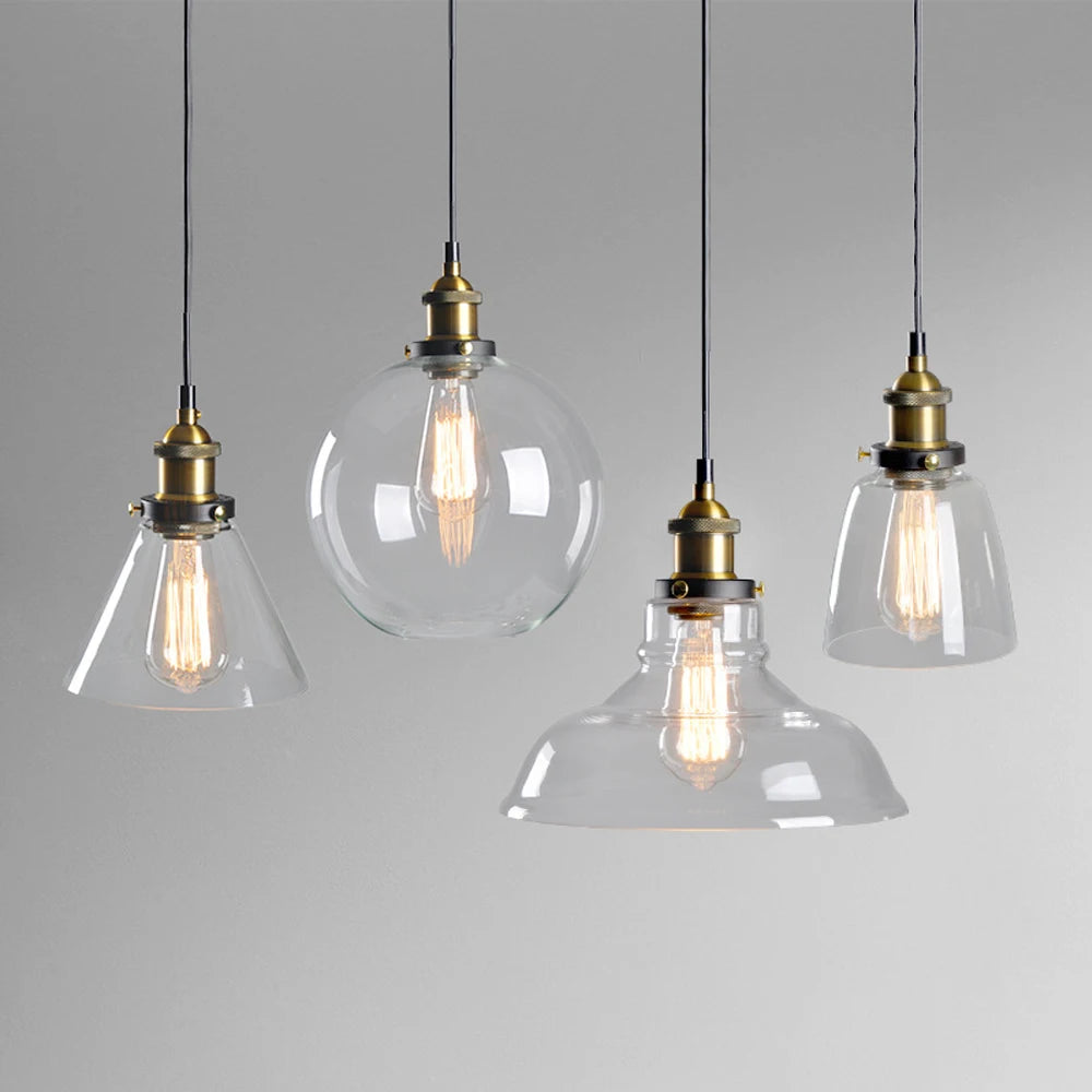 suspension moderne en verre pour décoration intérieure élégante - vue 3 sur 12