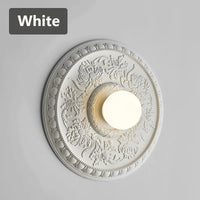 applique murale rétro haute gamme avec abat-jour en verre blanc