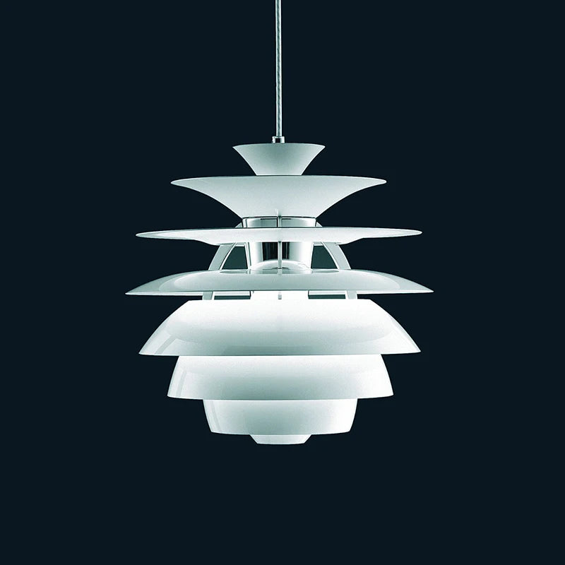 suspension design nordique en aluminium postmoderne loft - vue 7 sur 8