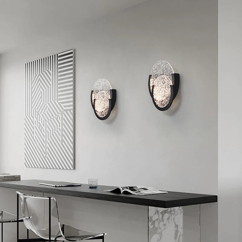 applique murale minimaliste en acrylique lumière créative pour intérieur - vue 4 sur 7