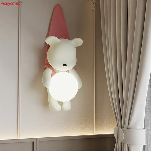 LED-Wandleuchte aus Kunstharz im koreanischen Stil für die Innendekoration
